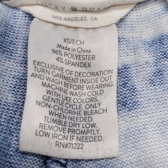 Lucky Brand Athletic Drawstring Running Yoga Pants Womens Size XS Blue White - Picture 3 of 7